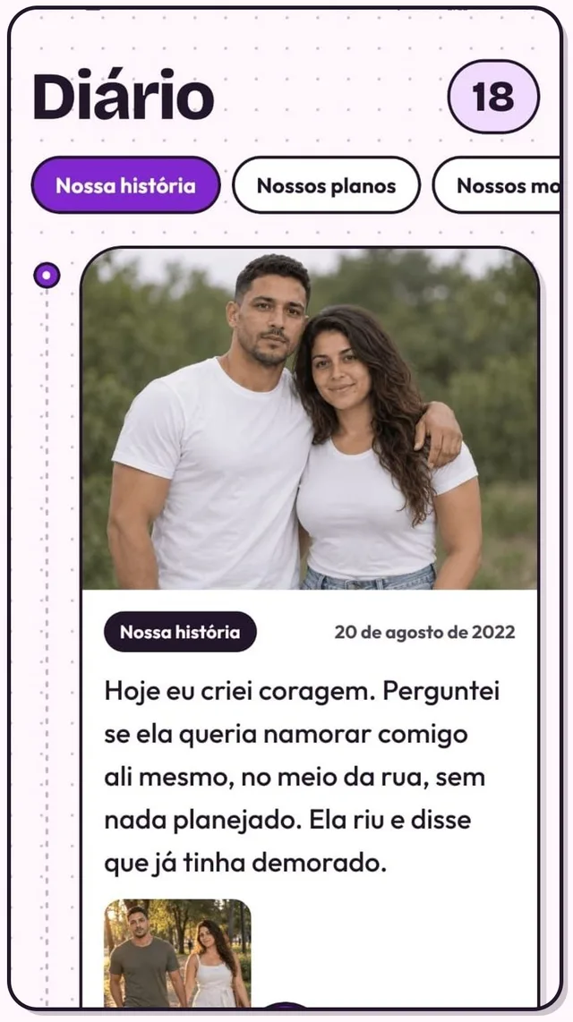 A história de vocês, do primeiro encontro em diante